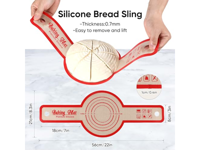 ब्रेड प्रूफिंग टोकरी गोल और अंडाकार प्रोविंग 2 पैक 9 इंच बेकिंग प्लास्टिक