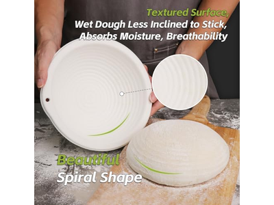 ब्रेड सॉरडो ट्रे गन्ना प्रूफिंग टोकरी सर्विंग पैन प्रूफ बाउल 9 इंच विकर