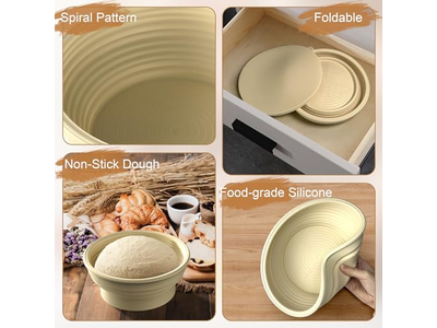 ब्रेडस्टिक टोकरी किण्वित प्रूफिंग ब्रेड बैनेटन कारीगर धोने योग्य किण्वन