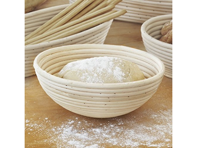 गन्ना बैनेटन प्रूफिंग टोकरी 9 इंच स्क्रैपर लैम हॉट सेल ब्रेड लाइनर के साथ