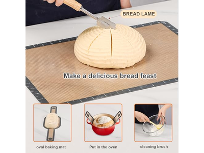 सस्ती ब्रेड टोकरियाँ हीटेड टोकरी फोल्डिंग गोल सौरडो बेनेटन प्रूविंग प्रूफिंग