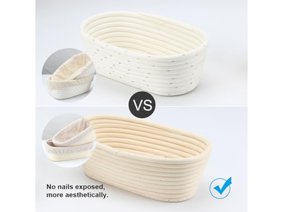 आटा प्रूफिंग बॉक्स छोटा हॉट सेल्स टोकरी 10 इंच थोक बैनेटन