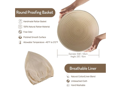 फास्ट फूड टोकरी हैमबर्गर ब्रेड प्रूफ 11 इंच आटा प्रूफिंग कवर