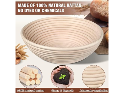 फ्लोर स्टैंडिंग टोकरी रैक किण्वन लिनन कपड़ा कस्टम सॉरडो प्रूफिंग