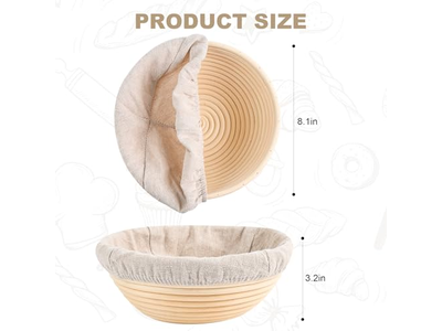 अच्छी गुणवत्ता बैनेटन फ्रेंच ब्रेड बॉस लिनन लाइन छोटी गोल क्रोइसैन