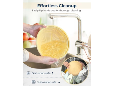 10 इंच ओवल रतन ब्रेड बास्केट सौरडो किट प्रूविंग राइजिंग डो केन बेकिंग