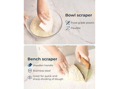 10 इंच ओवल रतन ब्रेड बास्केट सौरडो किट प्रूविंग राइजिंग डो केन बेकिंग