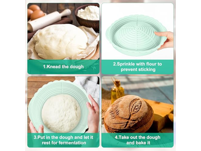 बेक कुशे ब्रेड टोकरियाँ प्रूफिंग बाय बैनेटन राइजिंग टोकरी बैनेटन बेकिंग सेट