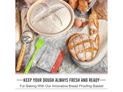 बेकिंग सामग्री उपहार टोकरी ब्रेड विकर प्रूफिंग के लिए प्रूविंग टोकरियाँ