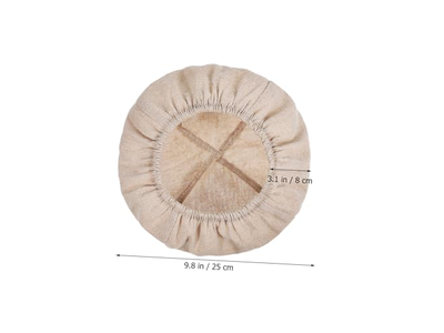 बेकिंग आपूर्ति आटा ब्रेड बनाने के बर्तन ढक्कन के साथ टोकरी सेट ऑफ 2