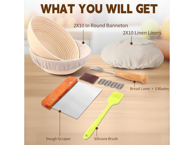 बैनेटन सहायक उपकरण ब्रेड बेकिंग आपूर्ति सेट क्लॉथ लाइनर कवर