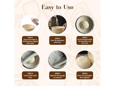 बैनेटन किट पैक मिनी अंडाकार 250 ग्राम 750 ग्राम सर्वश्रेष्ठ लाइनर गोल लाइनेड विलो रतन