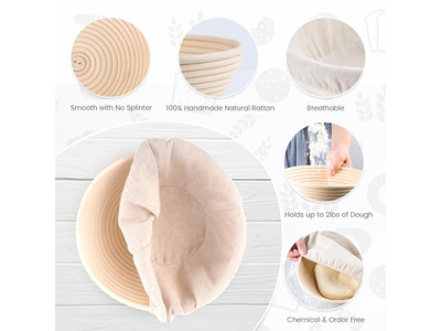 बैनेटन विकर विलो 6 इंच टोकरी प्रूफिंग बैनेटन बेनेटन बांस