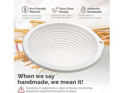 सौरडो प्रूफिंग के लिए बैनेटन्स प्रूविंग टोकरी ब्रेड किट 9 पीस वाटर केमिकल