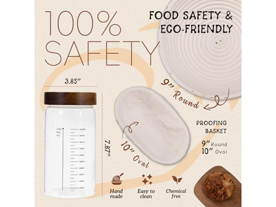 उपहारों के लिए बड़ी टोकरी ब्रेड 2 टुकड़े घरेलू चाकू लाइनिंग प्रोफिंग सिलिका