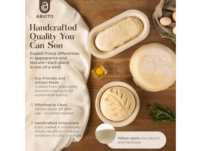 ब्रेड बैनेटन टोकरी कस्टम मल्टी साइज़ कम कीमत घरेलू गन्ना प्रूफिंग