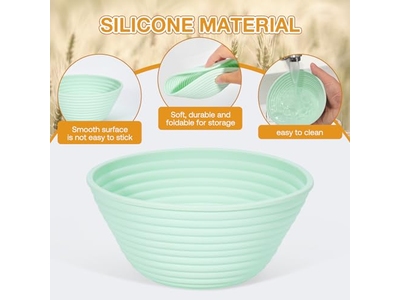 रसोई काउंटर के लिए ब्रेड टोकरियाँ रतन गोल सर्विंग टोकरी बेकिंग बर्तन