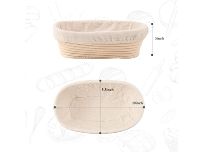 ब्रेड लेम स्क्रैपर बैनेटन सेट 12 इंच ओवल स्टेनलेस बेकर्स 11 सेमी DIY उपयोग के साथ