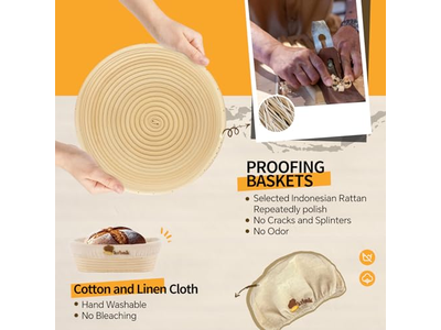 इंडोनेशियाई रतन ब्रेड बाउल सॉरडो ब्रेड बेकिंग